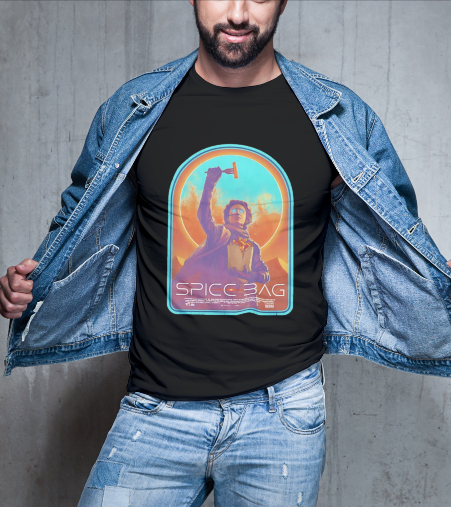 Dune Spice Bag Sci Fi Parody Pop Culture T-Shirt