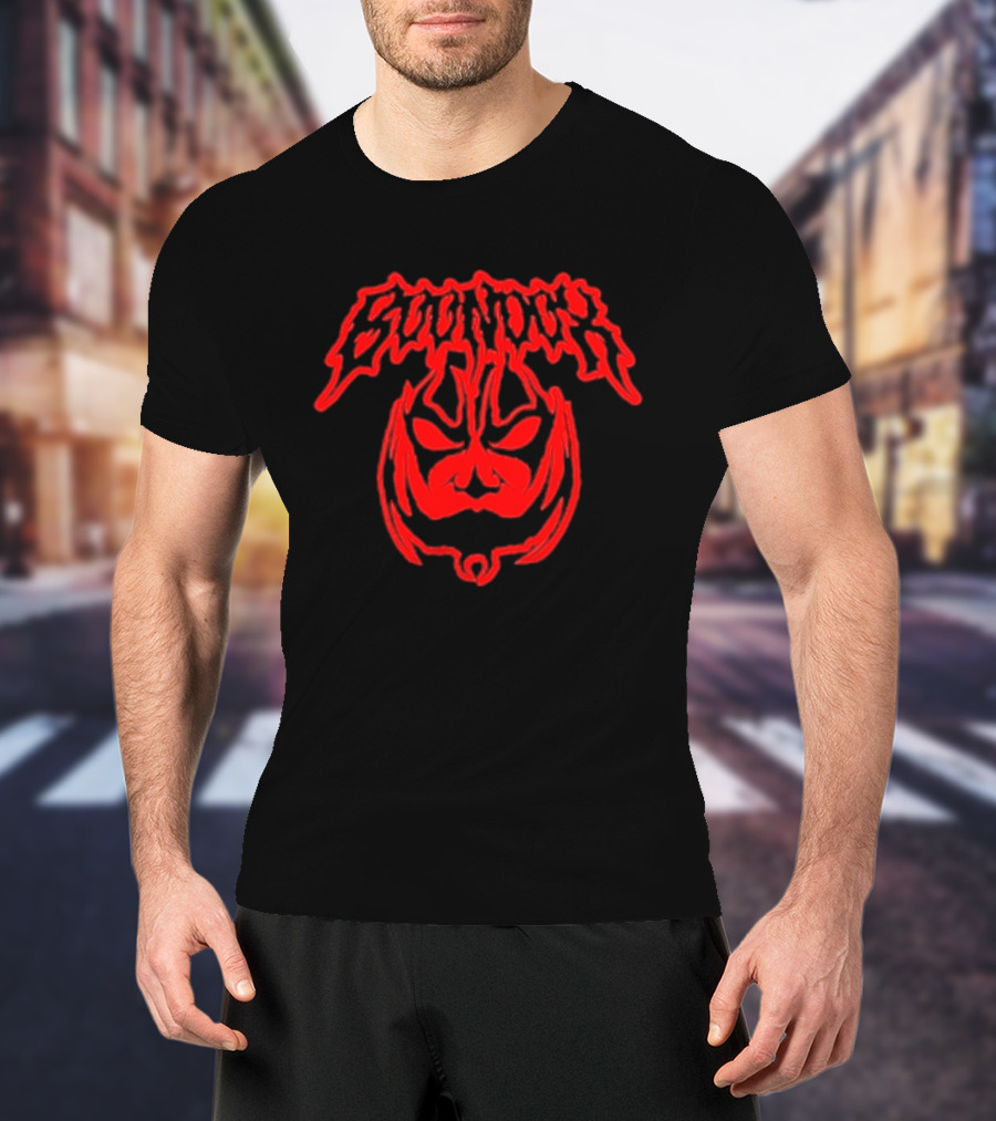 Boondox Glowing Horror Mask Red Drip T-Shirt