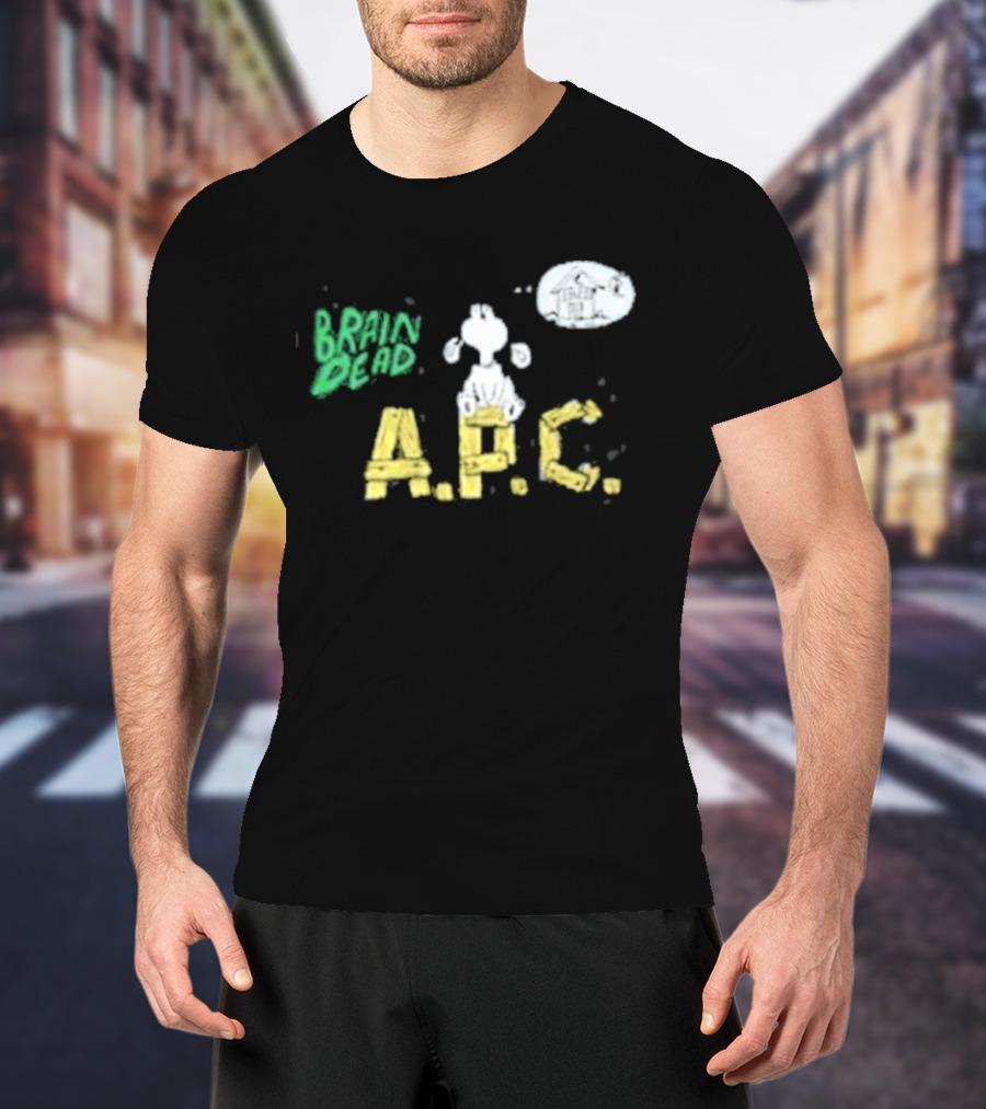 Brain Dead A.P.C. Homesick Dog With House In Thought Bubble T-Shirt