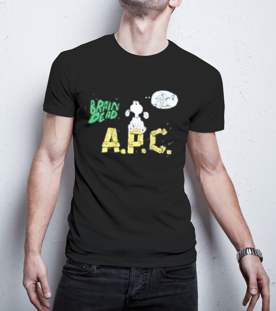 Brain Dead A.P.C. Homesick Dog With House In Thought Bubble T-Shirt