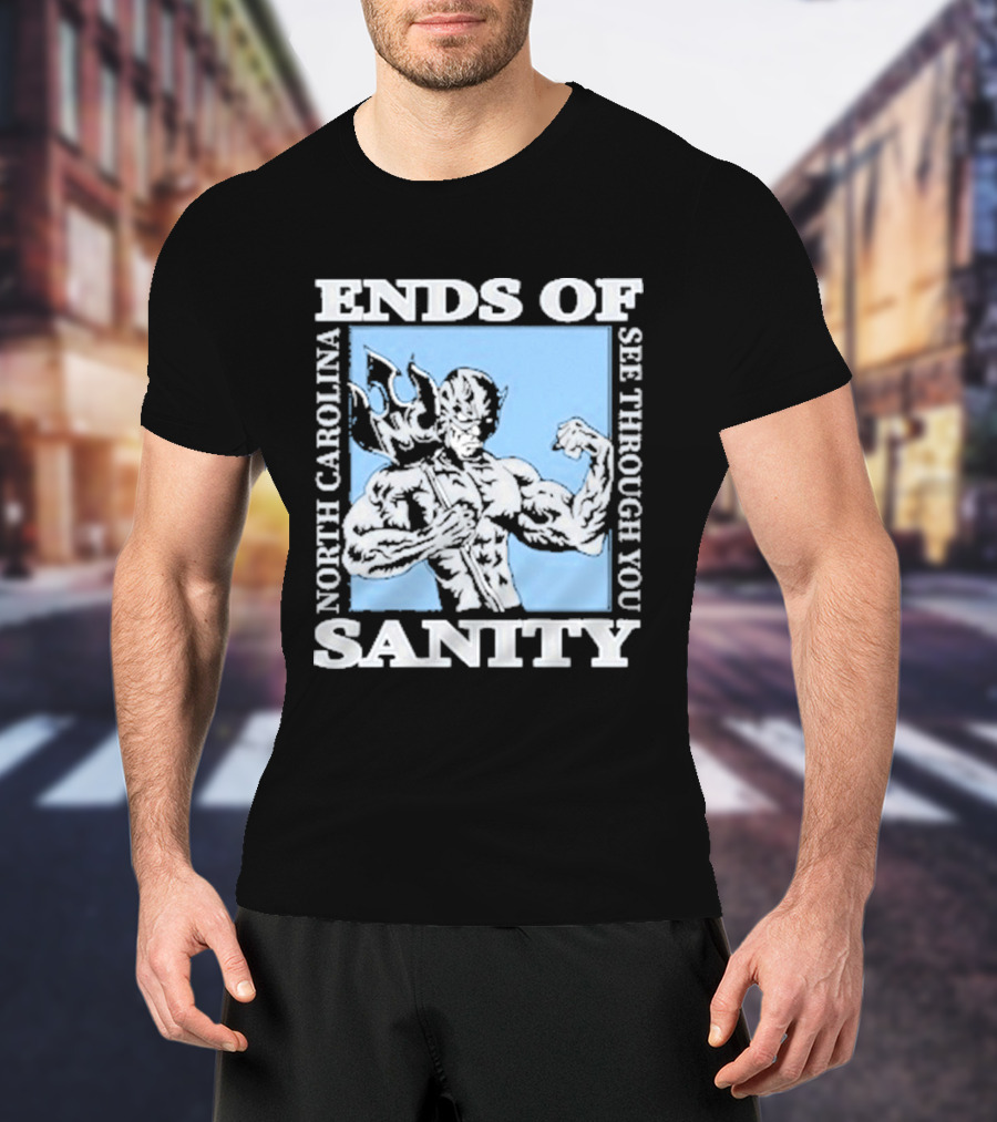 Ends Of Sanity North Carolina See Through You Blue Devil T-Shirt