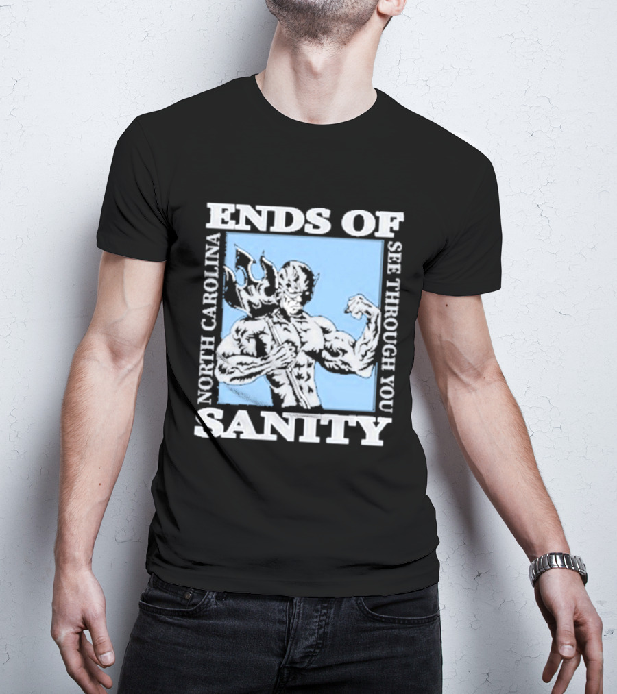 Ends Of Sanity North Carolina See Through You Blue Devil T-Shirt