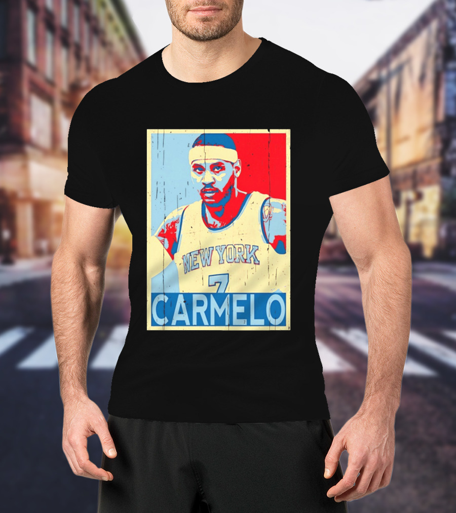 New York Knicks Carmelo Anthony 7 NBA T-Shirt