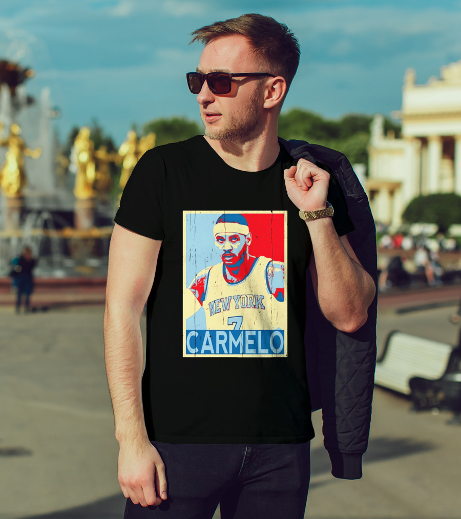 New York Knicks Carmelo Anthony 7 NBA T-Shirt