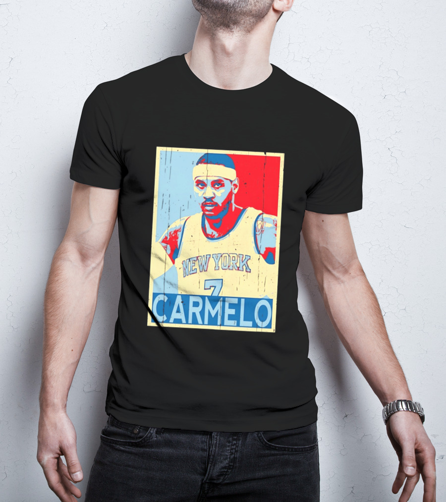 New York Knicks Carmelo Anthony 7 NBA T-Shirt