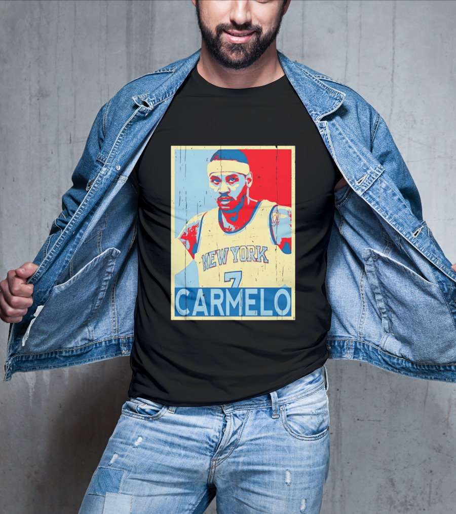 New York Knicks Carmelo Anthony 7 NBA T-Shirt