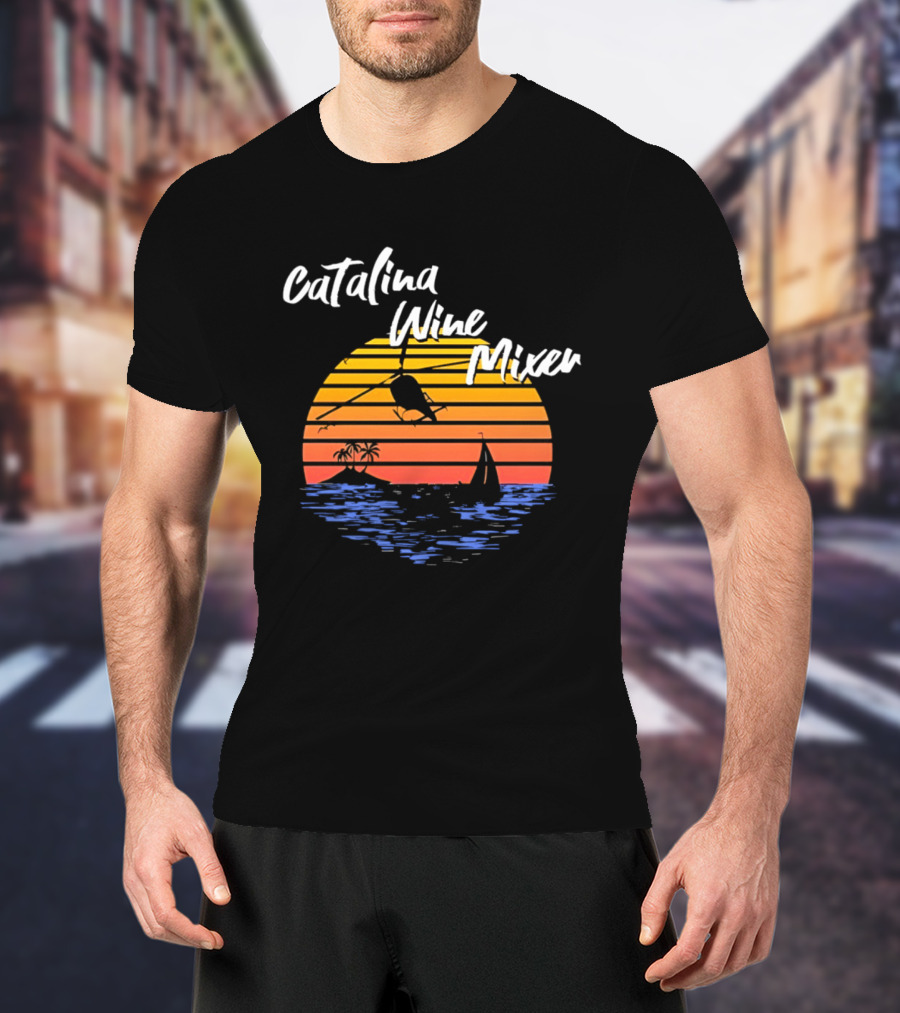 Catalina Wine Mixer Step Brothers Movie Sunset Out Sea T-Shirt