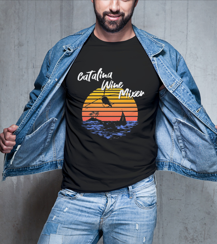 Catalina Wine Mixer Step Brothers Movie Sunset Out Sea T-Shirt