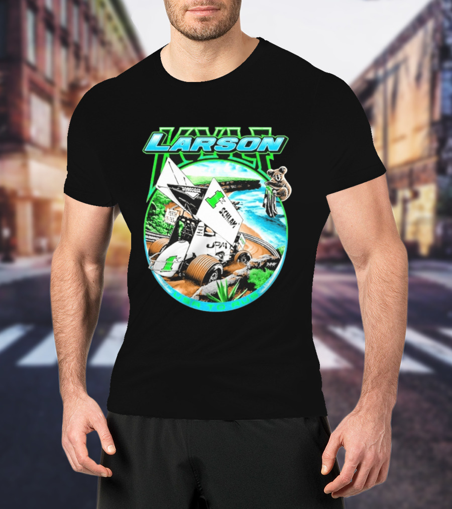 Kyle Larson Schlam USA To Aus Racing Perth Sprint Car T-Shirt