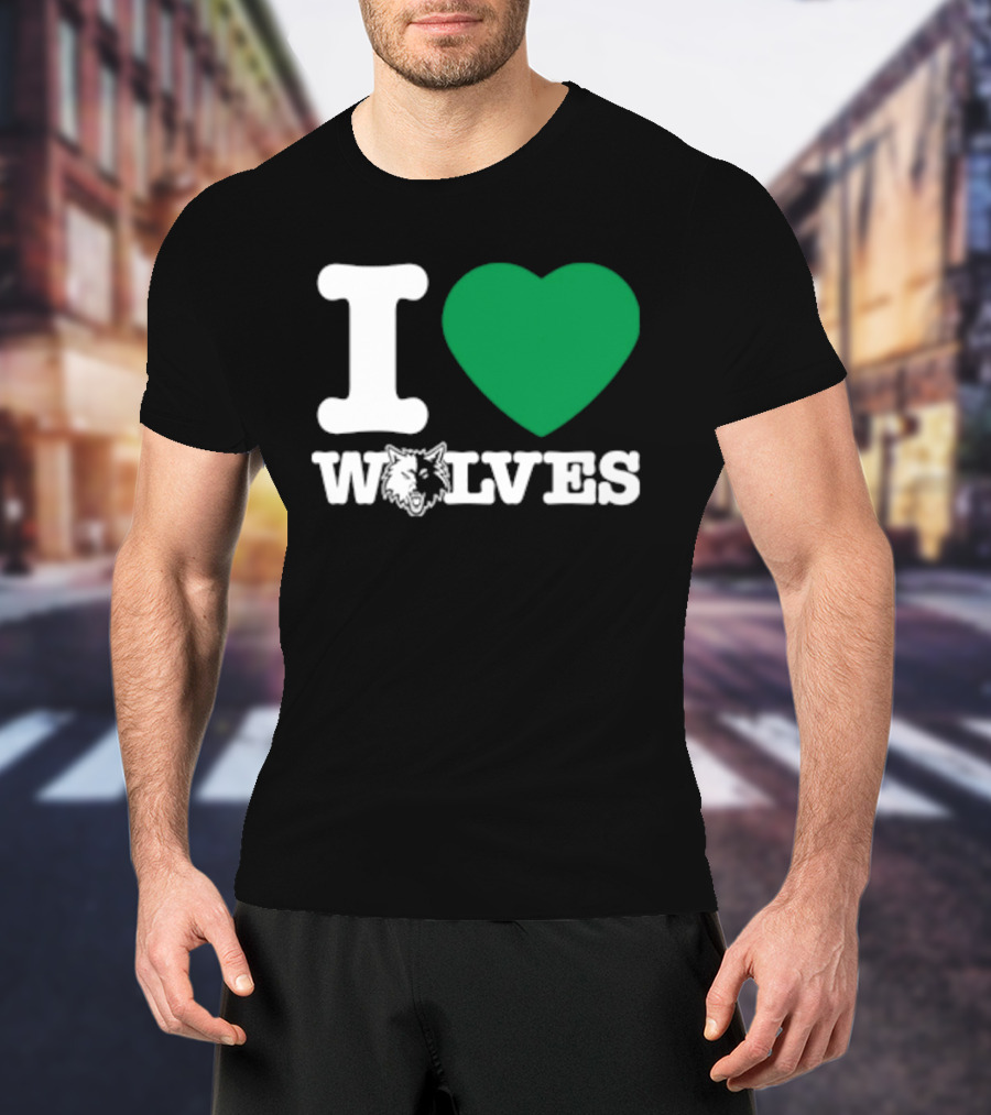 Minnesota Timberwolves I Love Wolves T-Shirt