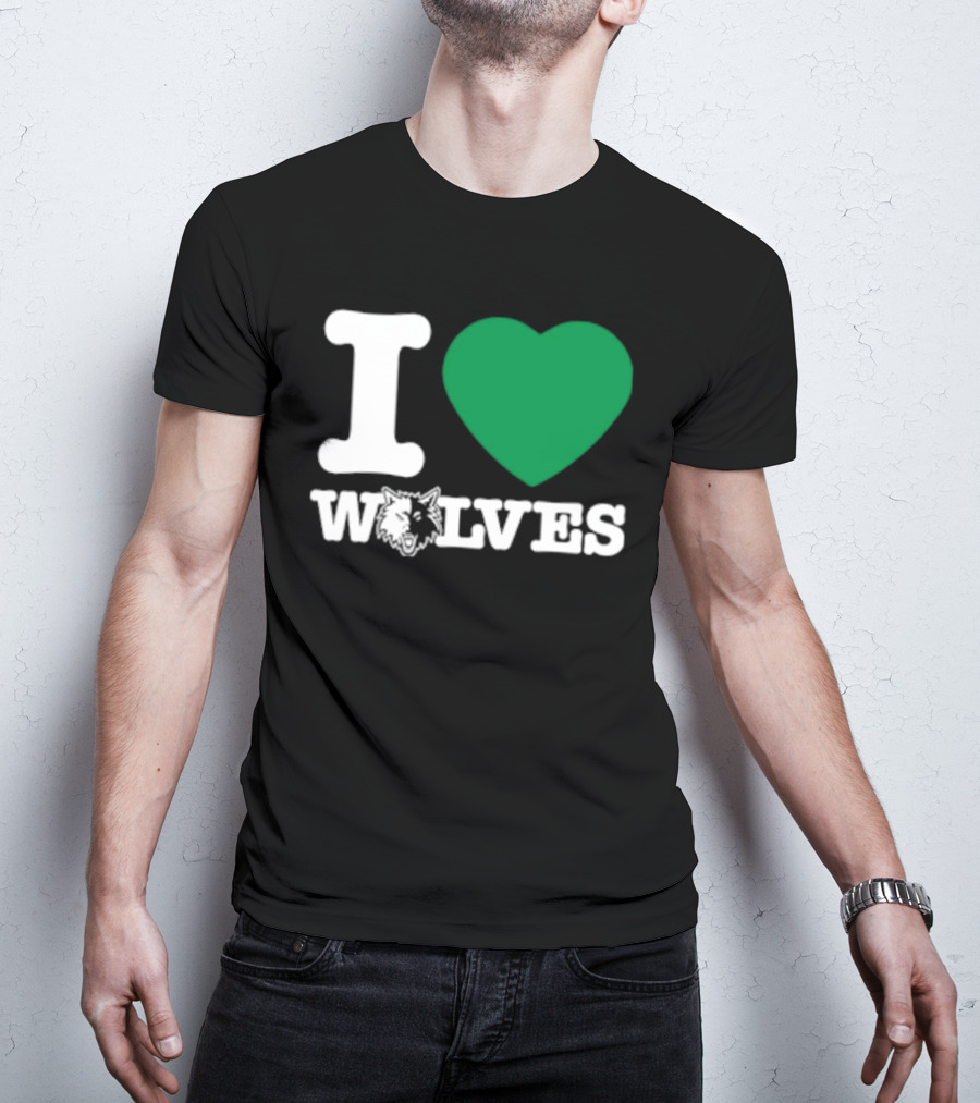 Minnesota Timberwolves I Love Wolves T-Shirt