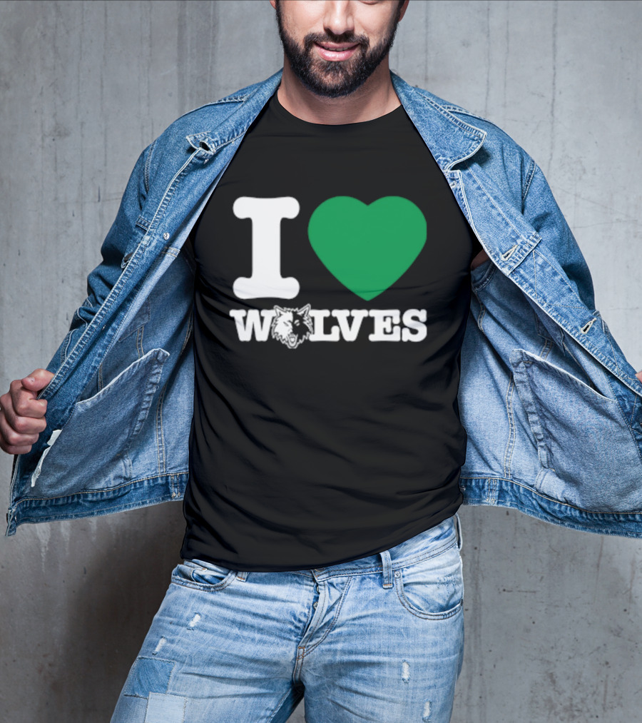 Minnesota Timberwolves I Love Wolves T-Shirt