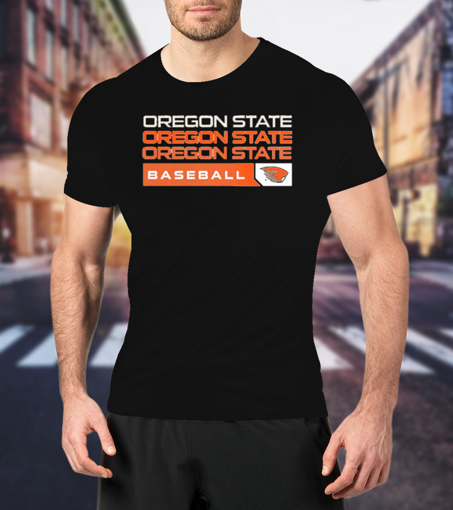 Oregon State Beavers College Baseball 2026 Tri Blend T-Shirt