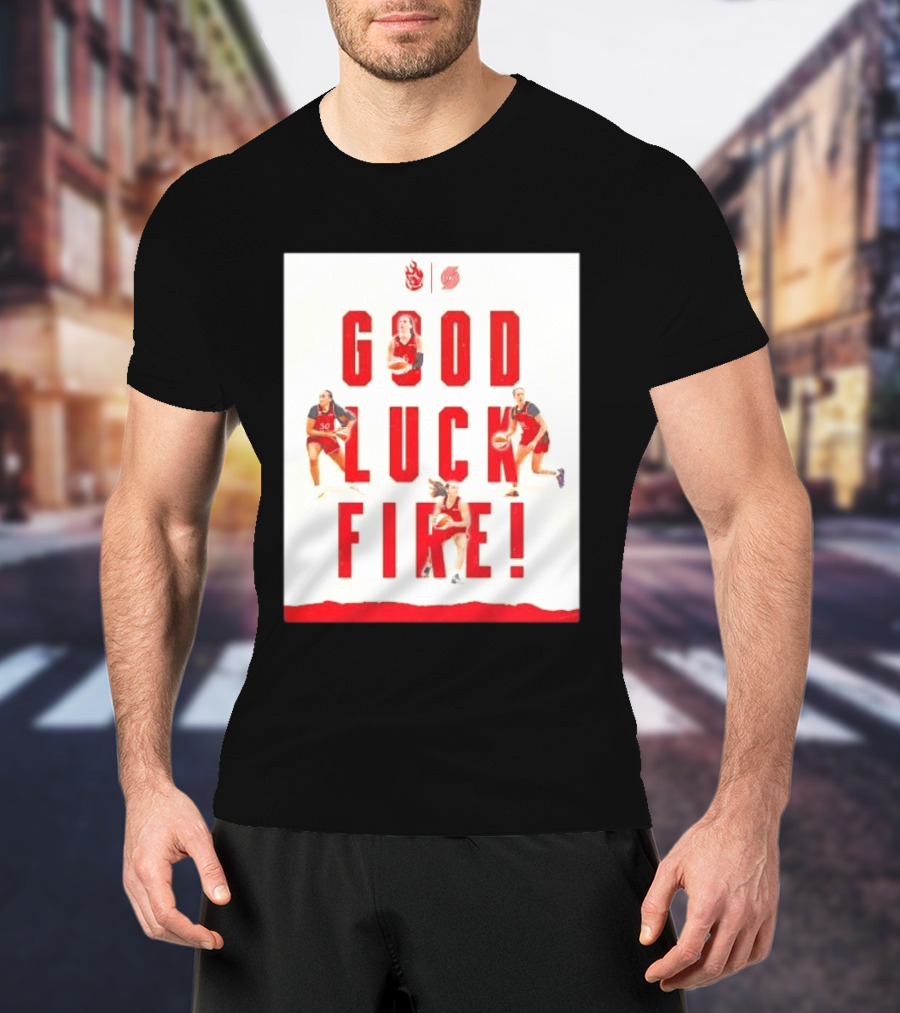 Portland Trail Blazers Good Luck Fire Basketball T-Shirt