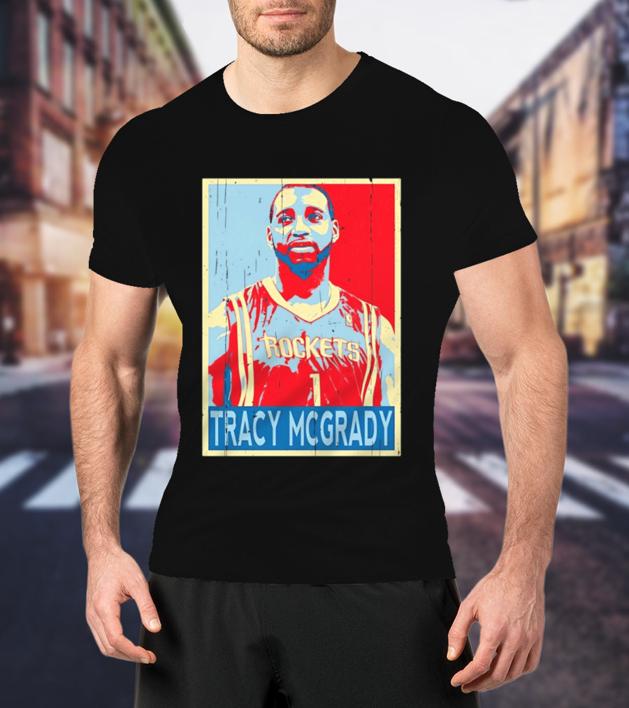 Tracy McGrady Rockets Houston NBA Basketball T-Shirt
