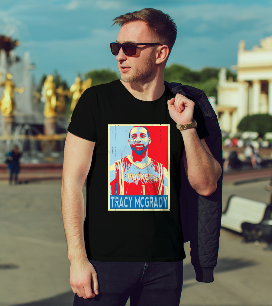 Tracy McGrady Rockets Houston NBA Basketball T-Shirt