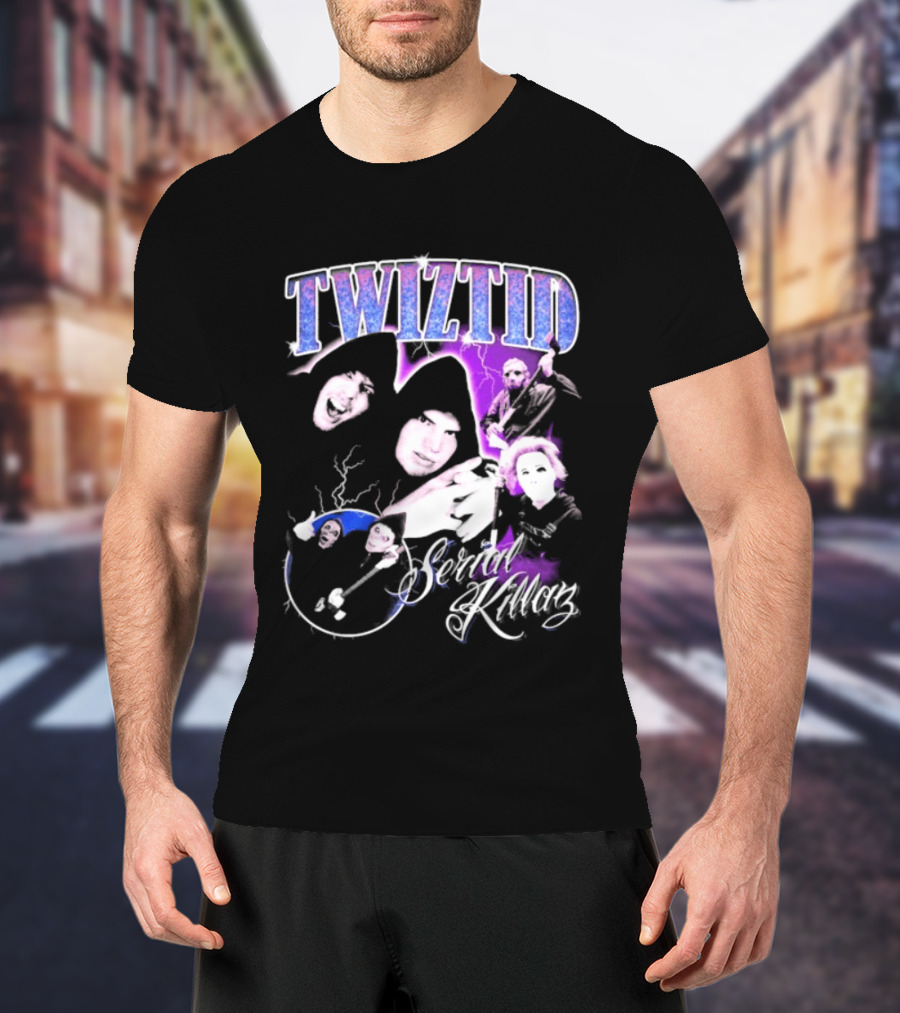Twiztid Serial Killas 90s Rap Psychedelic Horror T-Shirt
