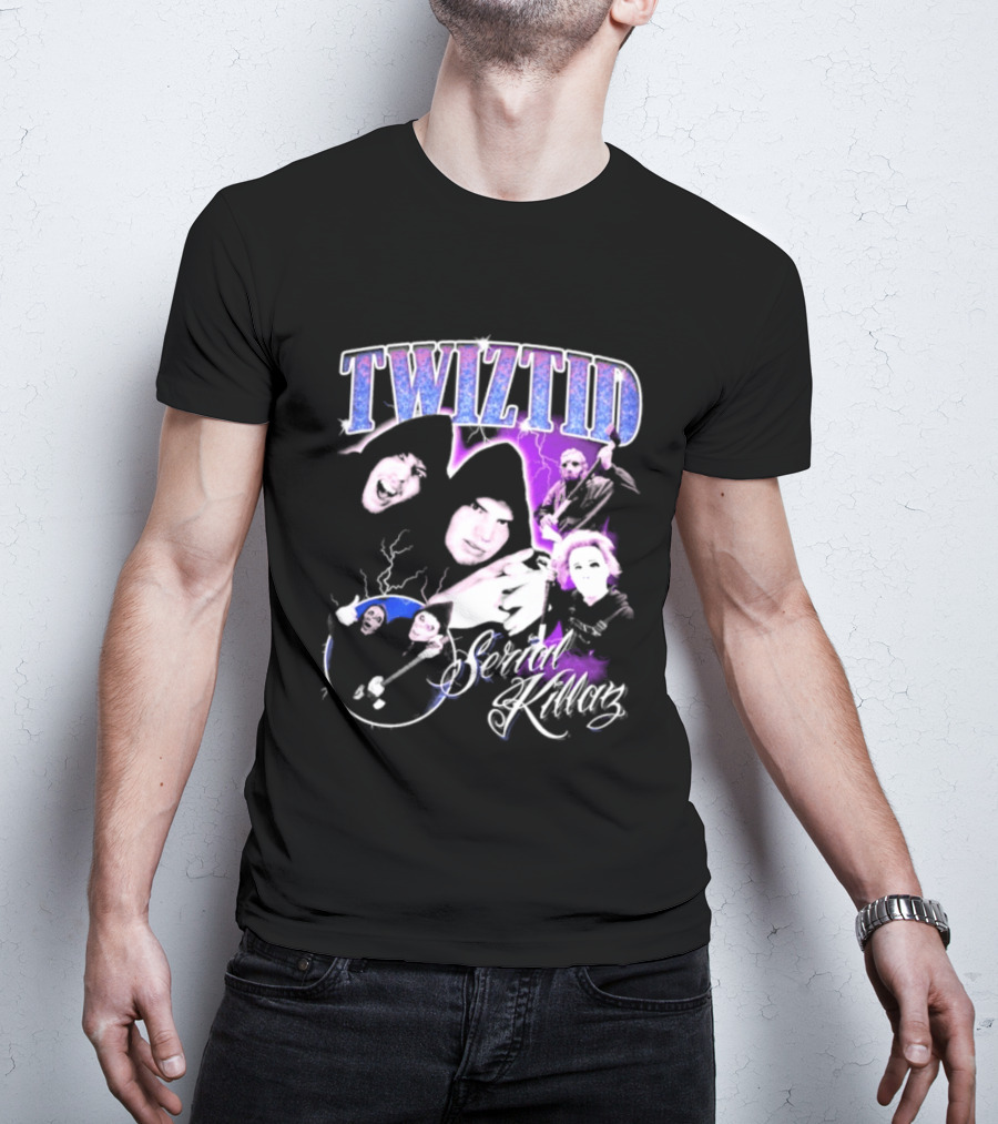 Twiztid Serial Killas 90s Rap Psychedelic Horror T-Shirt