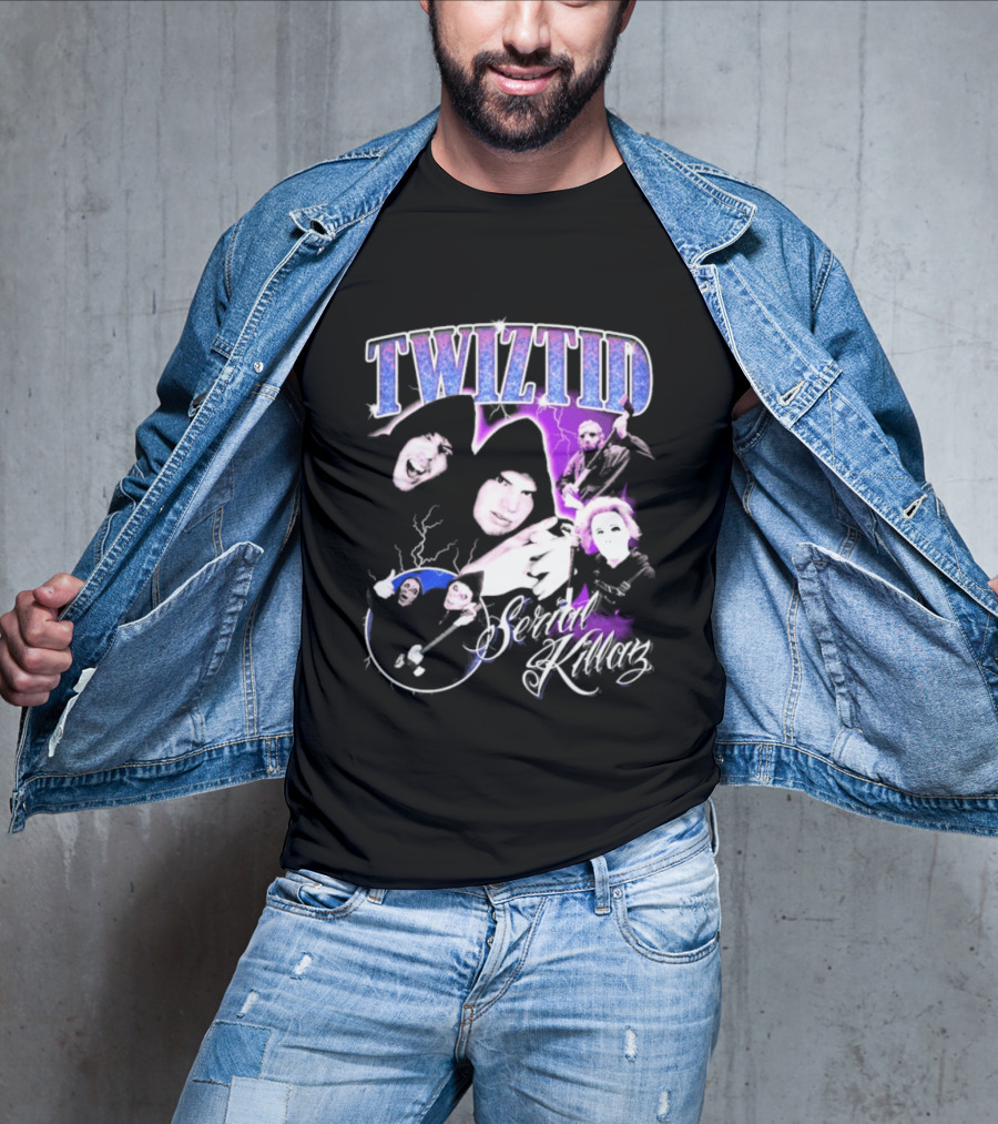 Twiztid Serial Killas 90s Rap Psychedelic Horror T-Shirt