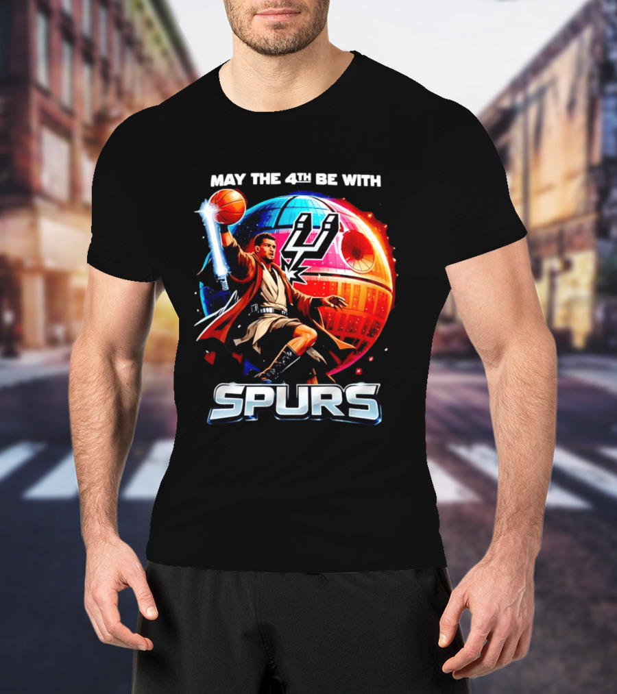 May The 4th Be With You Spurs Star Wars Victor Wembanyama T-Shirt