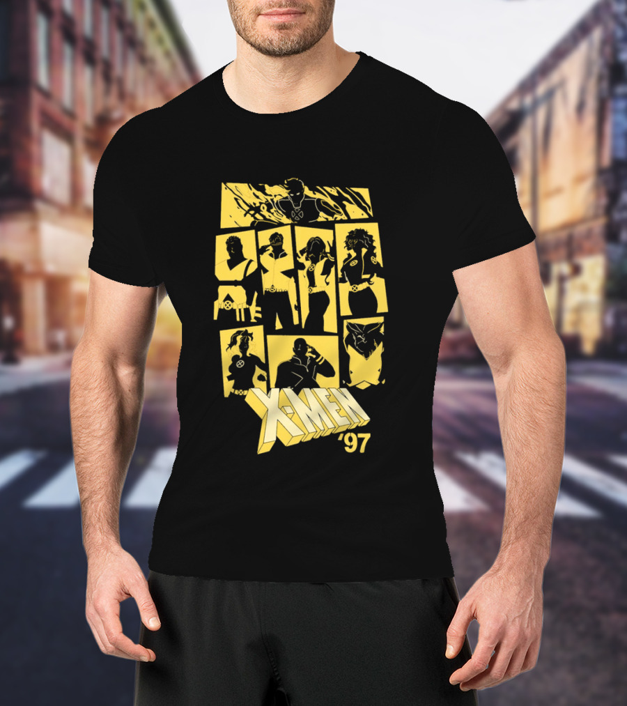 X Men '97 Classic Characters Collage T-Shirt