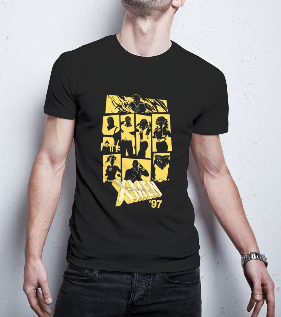 X Men '97 Classic Characters Collage T-Shirt