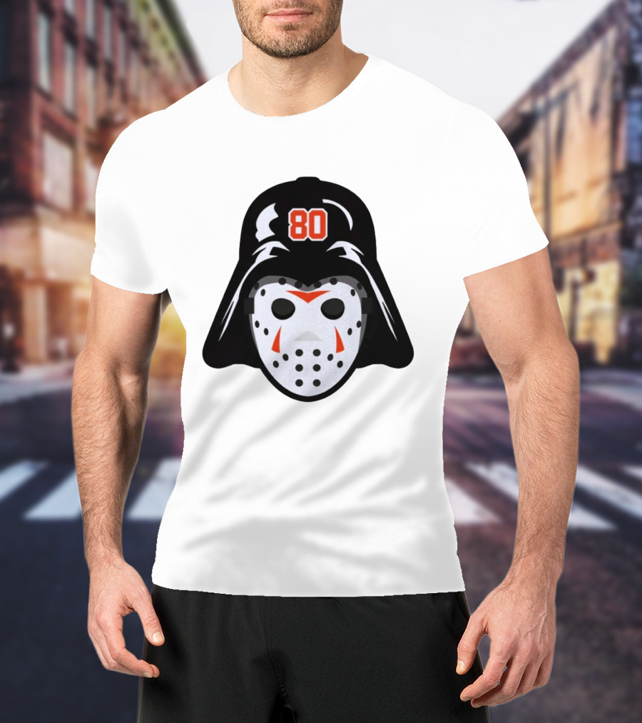 Dan Vladar Darth Vladar Mask 80 Philadelphia Flyers Hockey T-Shirt