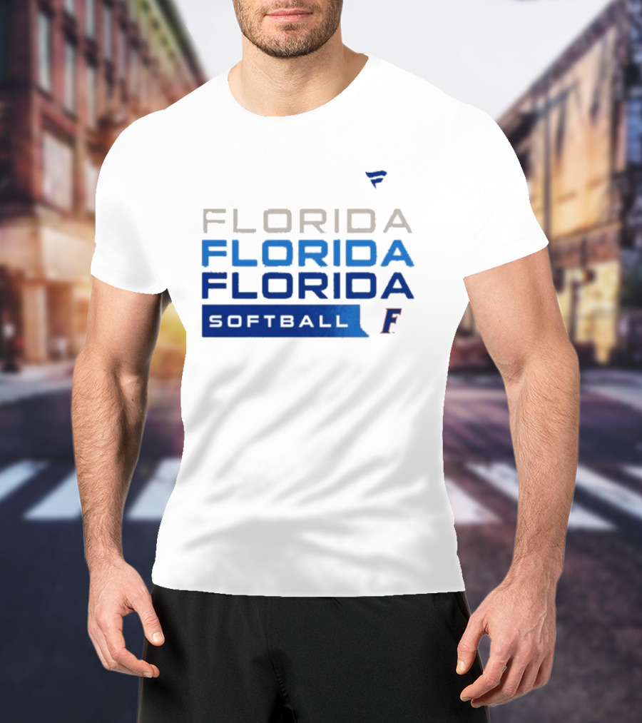 Florida Gators Softball Tri Blend Hype College F T-Shirt
