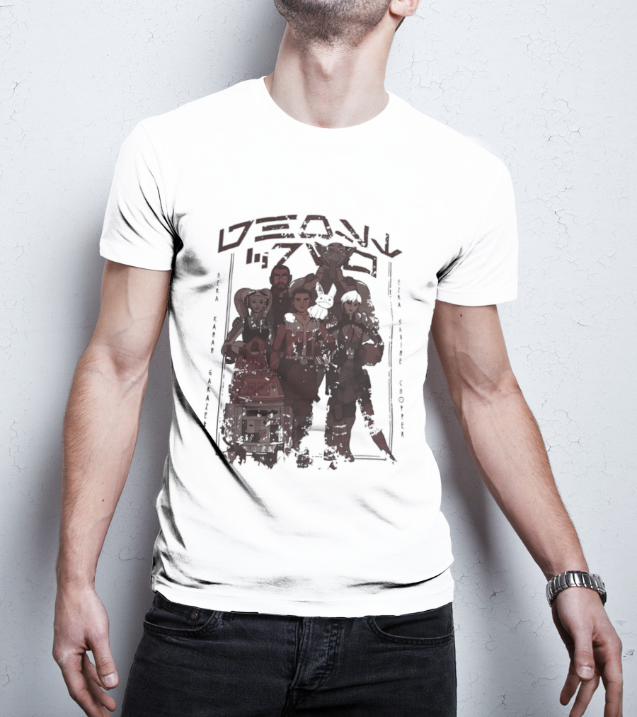 Heroes Villains Star Wars Rebels Ghost Crew Mural Visuals T-Shirt