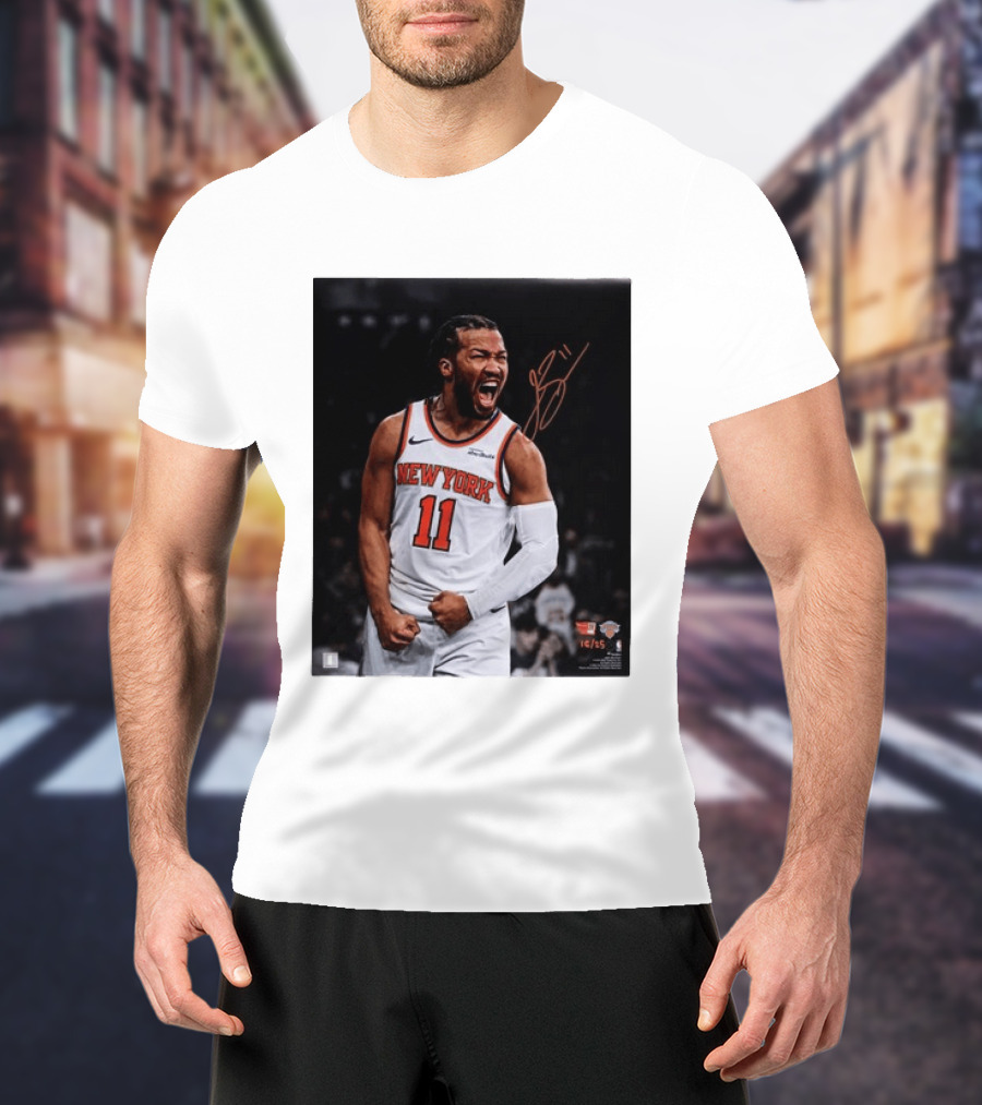 Jalen Brunson New York Knicks 11 Basketball Nike NBA Signature T-Shirt