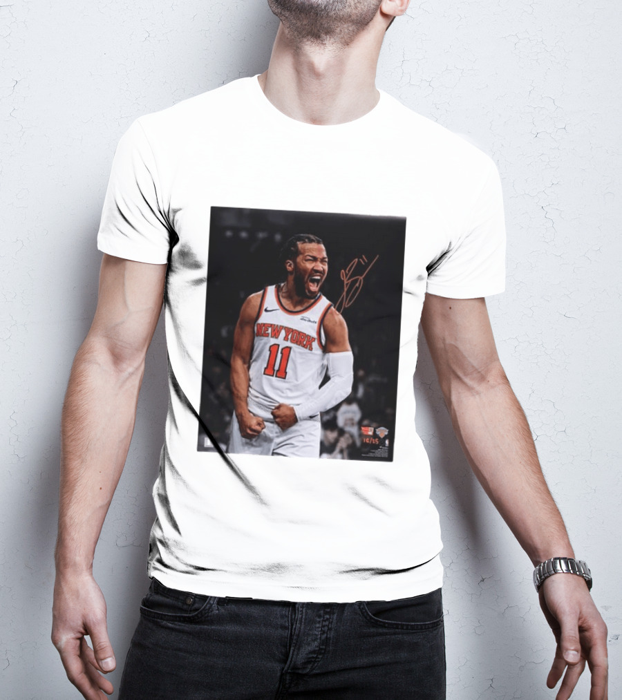 Jalen Brunson New York Knicks 11 Basketball Nike NBA Signature T-Shirt