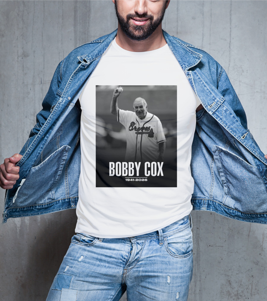 Bobby Cox Braves 1941 2026 Commemorative T-Shirt