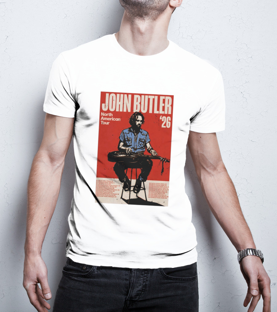 John Butler North American Tour 2026 Shows T-Shirt