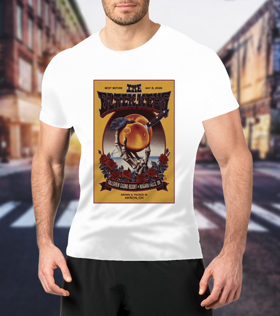 The Black Keys Fallsview Casino Resort Niagara Falls ON May 8 2026 Akron OH T-Shirt