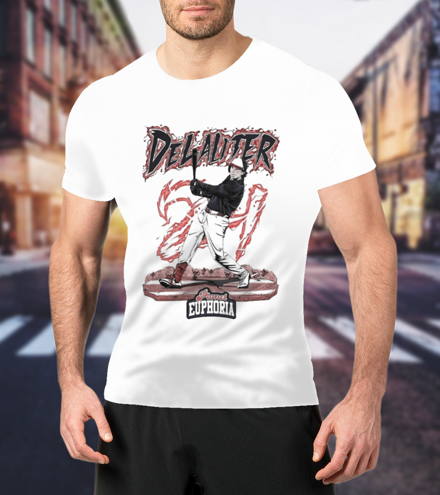 DeLauter Cosmic Euphoria Red Swing 21 T-Shirt
