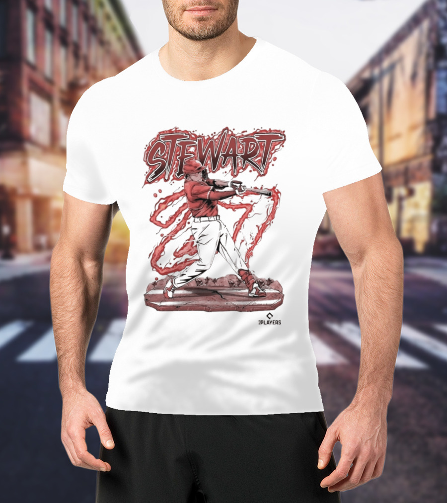 STEWART Powerful Baseball Swing T-Shirt