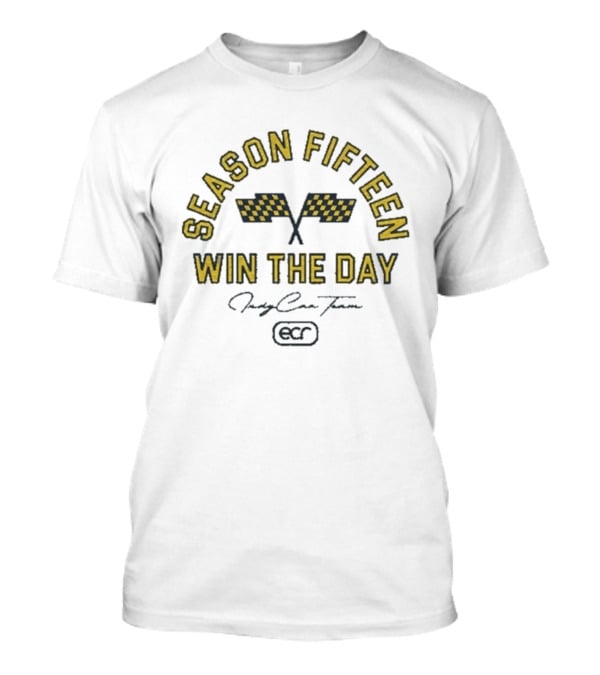 Ed Carpenter Racing ECR Season Fifteen Win The Day Racing Flags T-Shirt