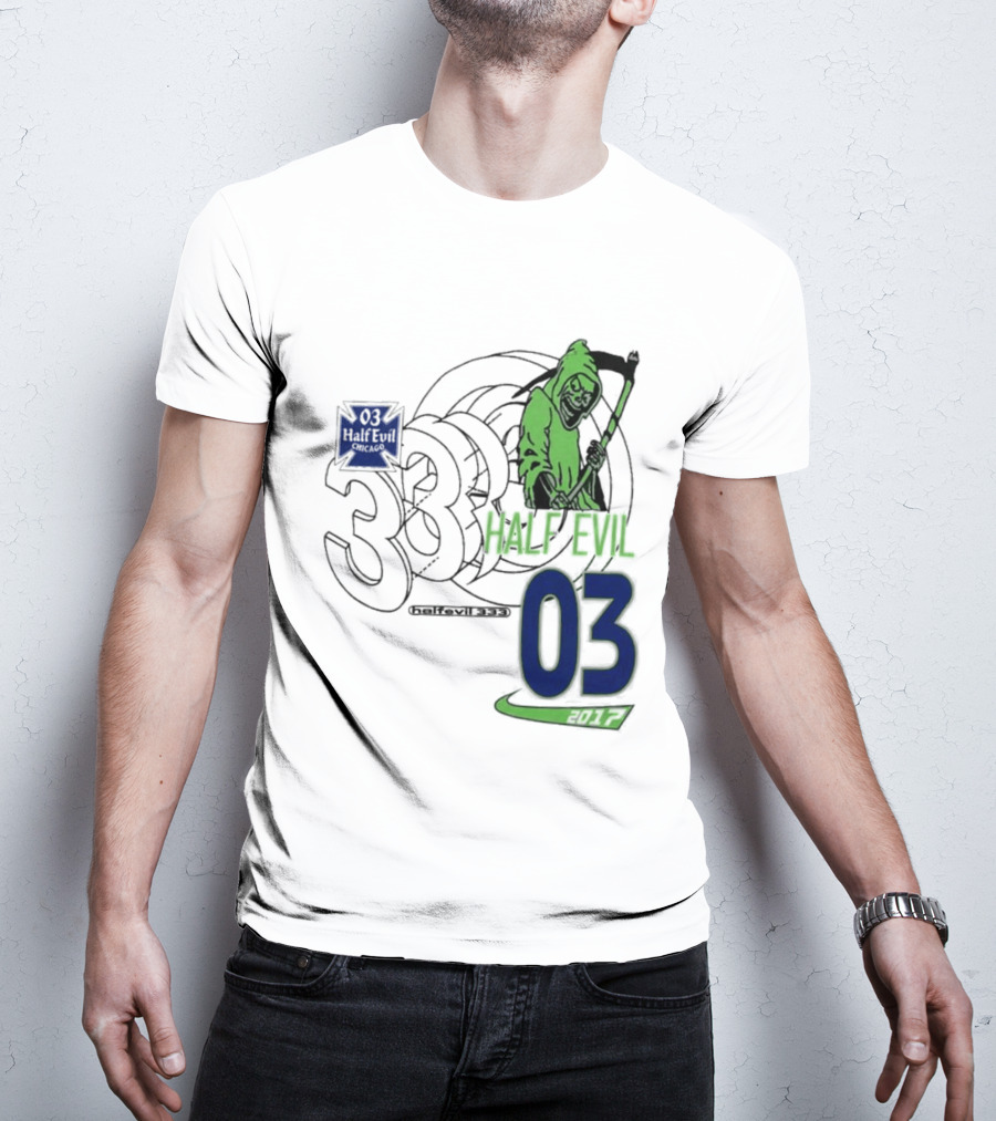 Halfevilco 333 Male Evil 03 Grim Reaper T-Shirt