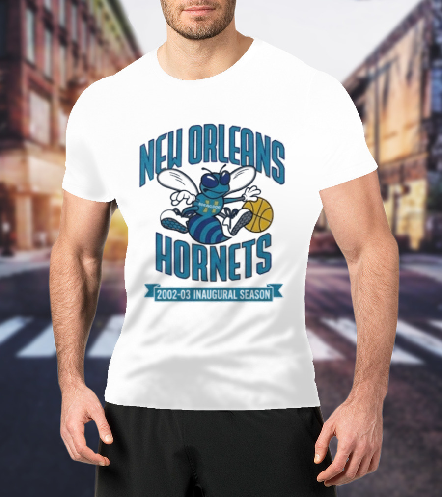 New Orleans Hornets Inaugural Season Basketball T-Shirt