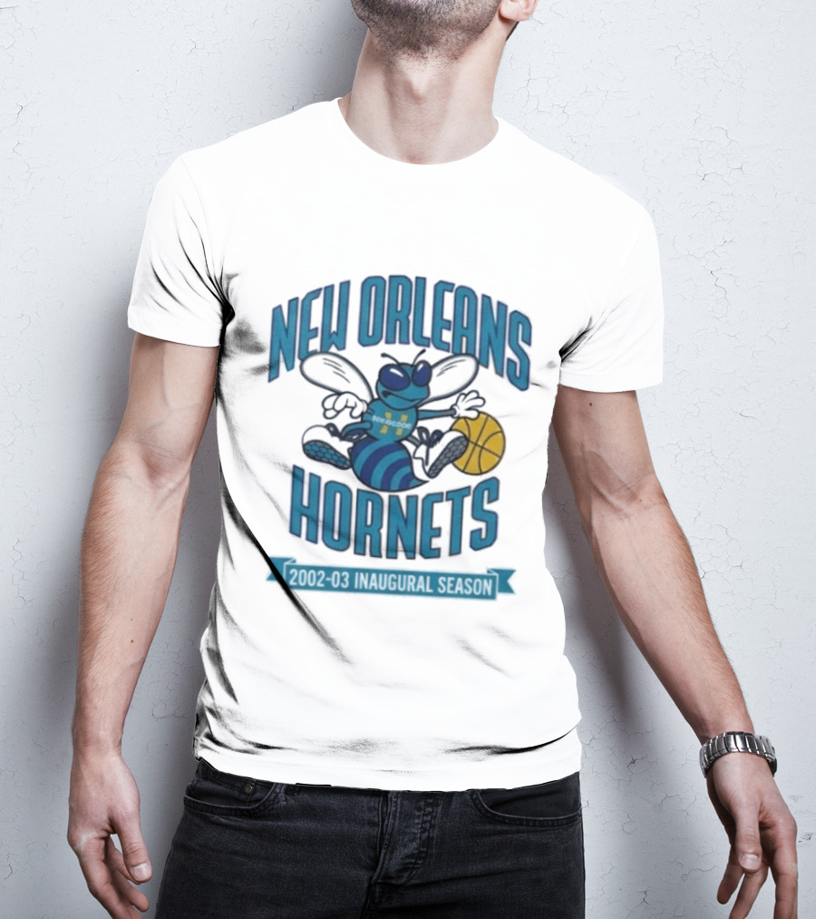 New Orleans Hornets Inaugural Season Basketball T-Shirt