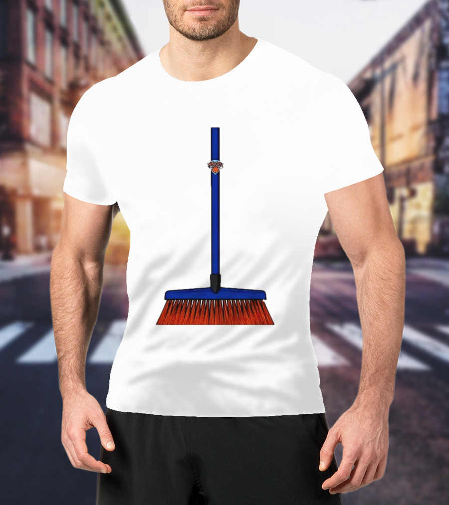 New York Knicks The Sweep 2026 Broom Basketball Fan Gear T-Shirt