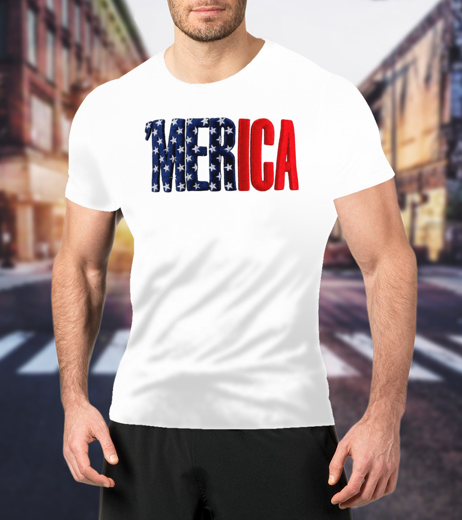 2026 USA 250th Merica Chrome White Camo Hat Stars Stripes T-Shirt