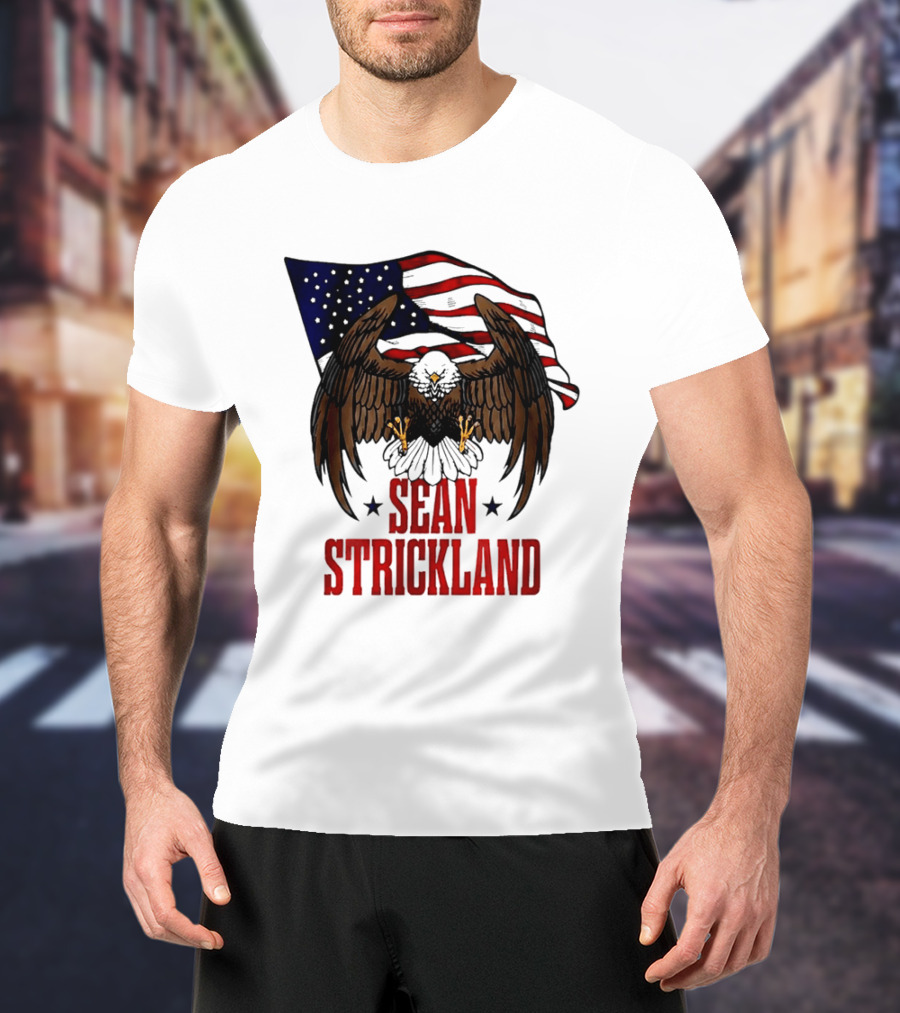 American Flag Eagle Sean Strickland UFC The Great American Hope T-Shirt
