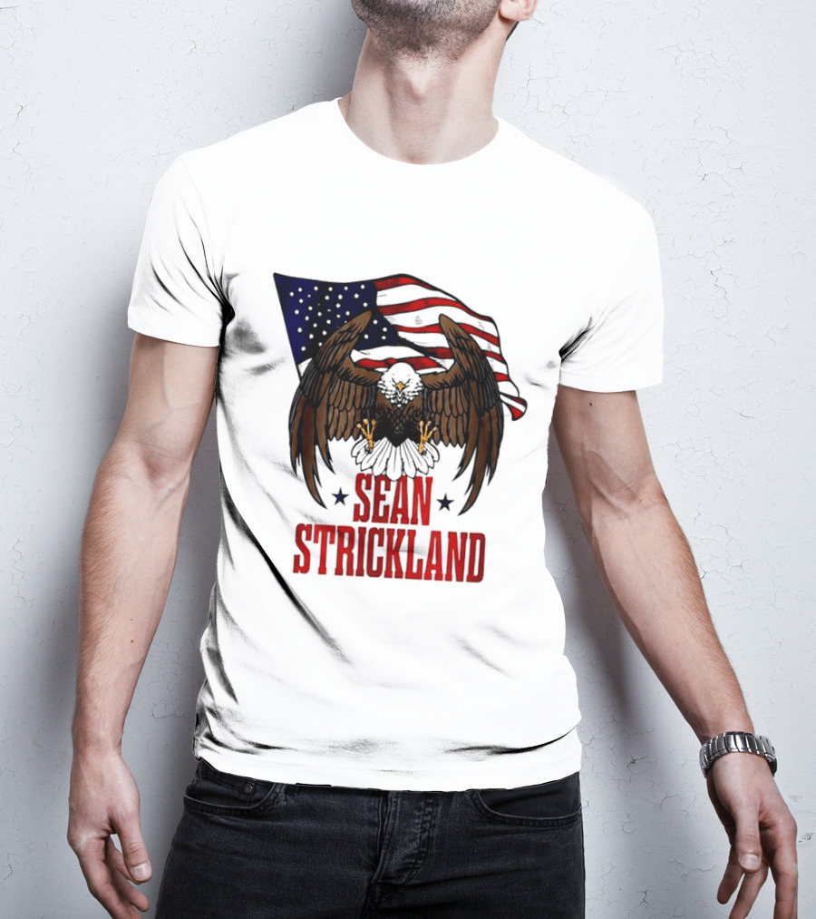American Flag Eagle Sean Strickland UFC The Great American Hope T-Shirt