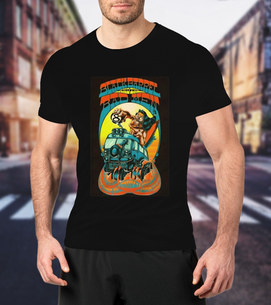 Black Barrel And The Bad Men Hope AK 5 16 2026 Psychedelic Van Race T-Shirt