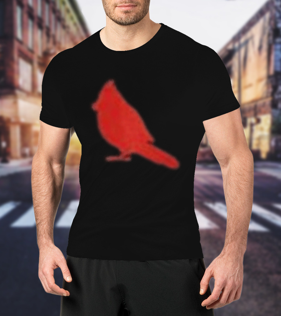 The Slumerican Cardinal Red Bird Stylized T-Shirt