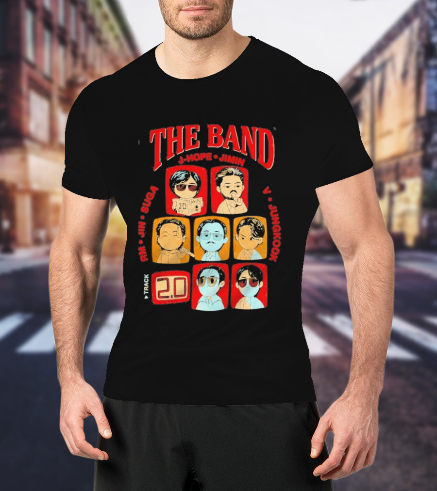 The Band RM Jin Suga J Hope Jimin V Jungkook 20 Arirang BTS World Tour 2.0 T-Shirt