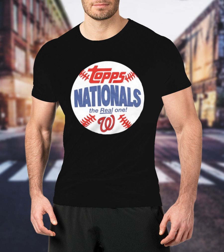 Topps Nationals The Real One MLB W Baseball T-Shirt