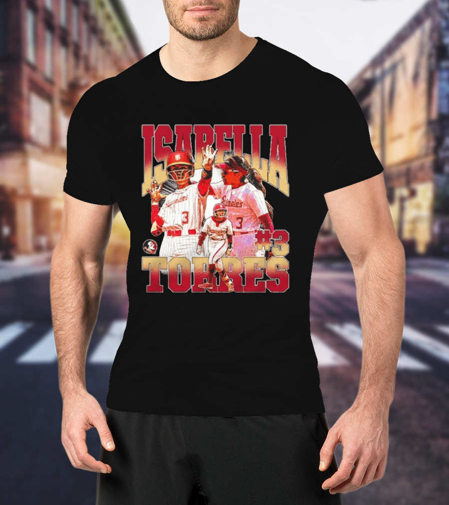 Isabella Torres Florida State Seminoles #3 Player Collage T-Shirt