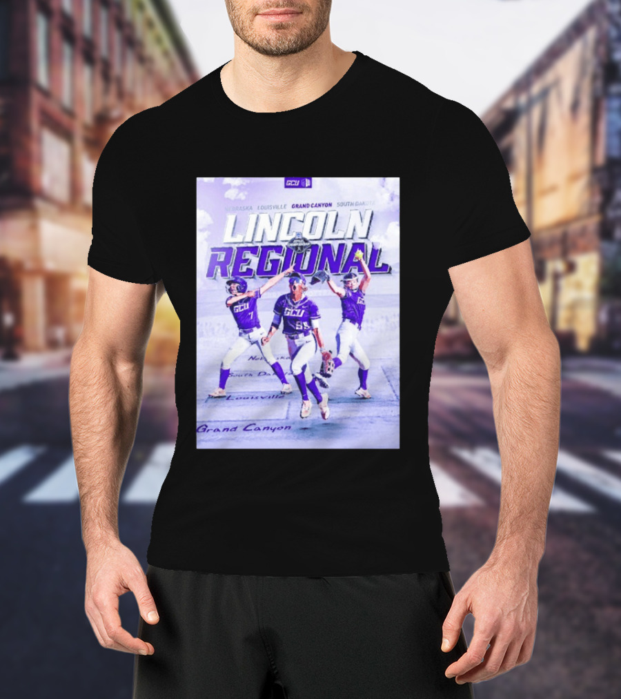 Grand Canyon Antelopes Softball Lincoln Regional Nebraska Louisville South Dakota GCU T-Shirt